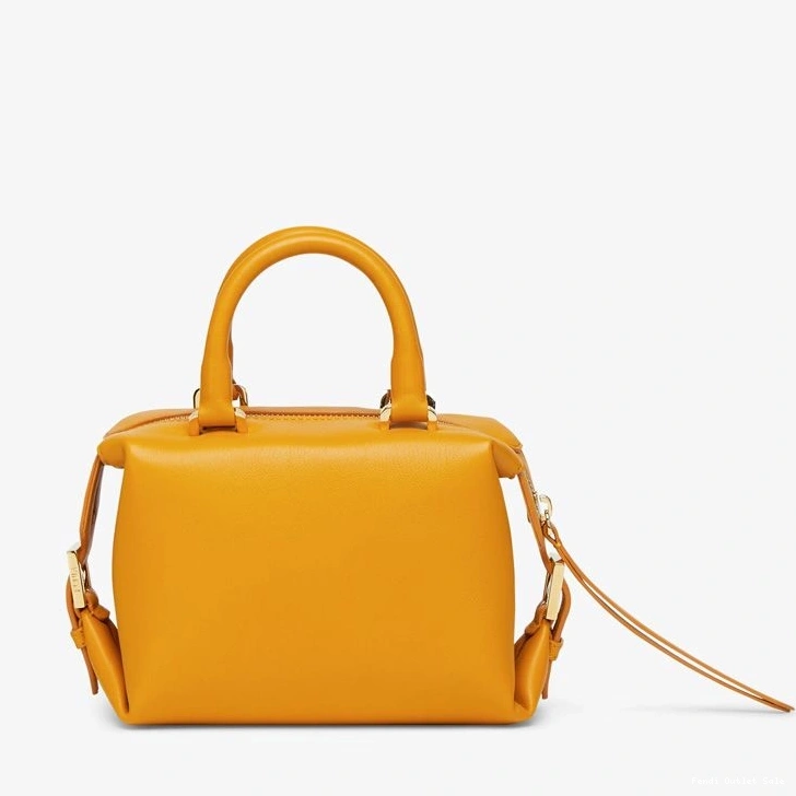 Cheap FF Yellow Cube Mini In Bag Fendi Leather Nappa 0715